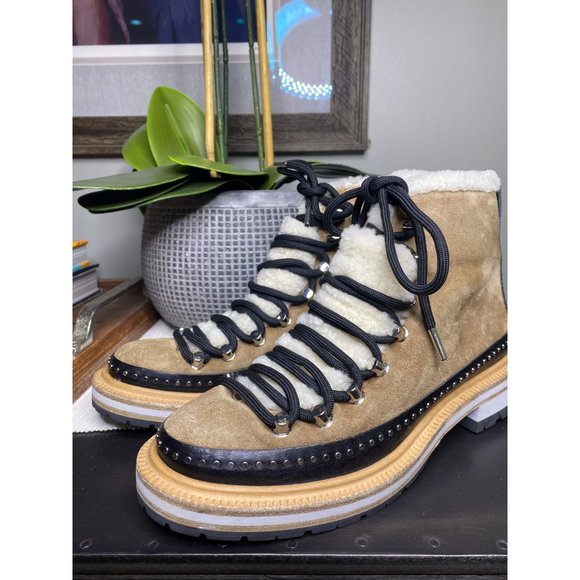 Rag & Bone Compass Camel Leather Booties 36 - Picture 8 of 16